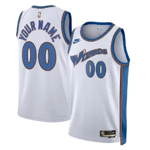 Maglia Washington Wizards Personalizzata Classic Edition 2022-23 Swingman Bianco - Uomo