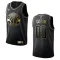 Maglia Washington Wizards Personalizzata Golden Edition Swingman Nero - Uomo